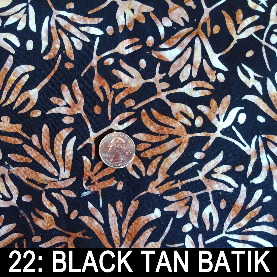 Black Tan Batik